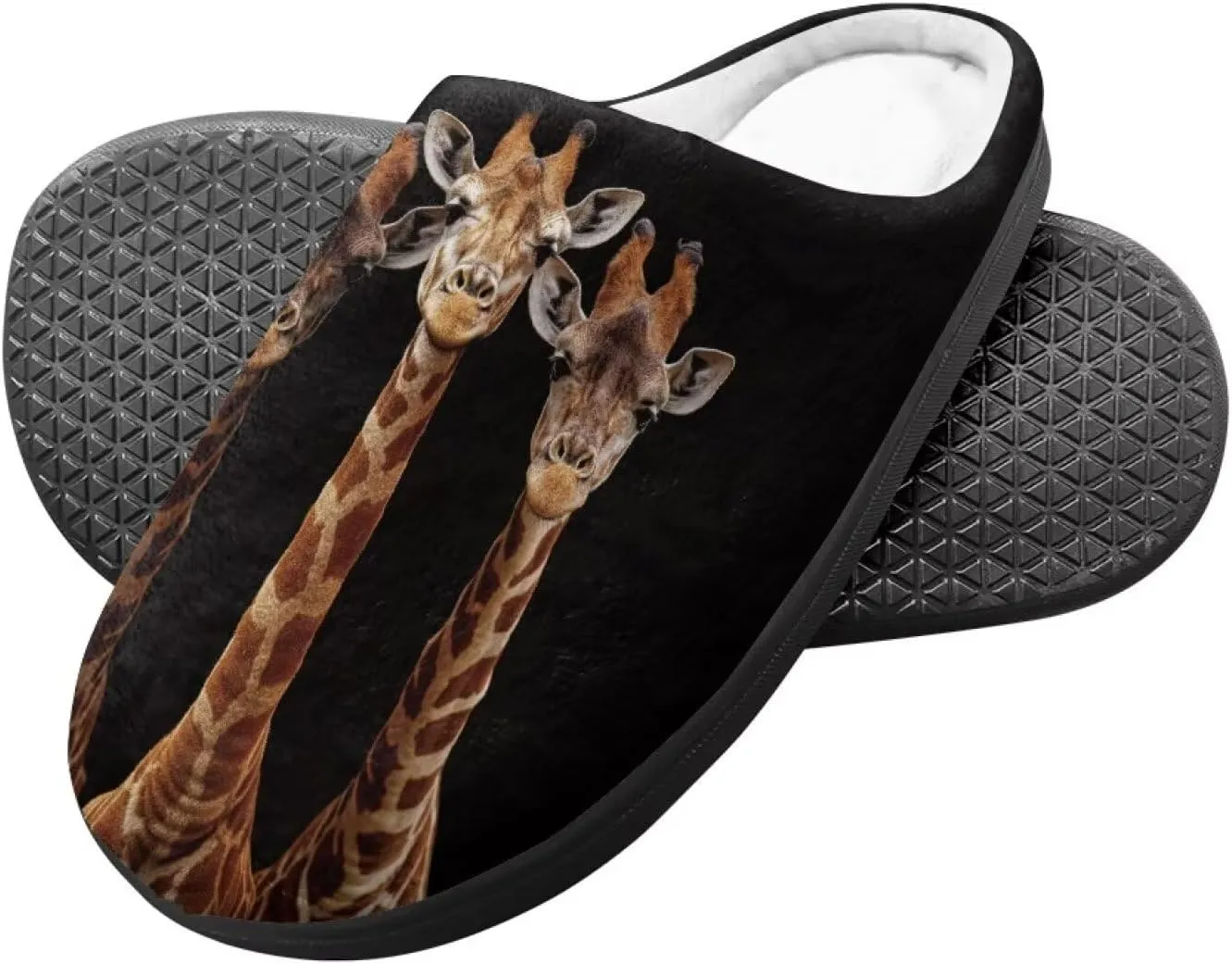 Veniyate Kids Fuzzy House Memory Foam Slippers Bedroom Shoes Cozy Indoor Slide for Boys Girls