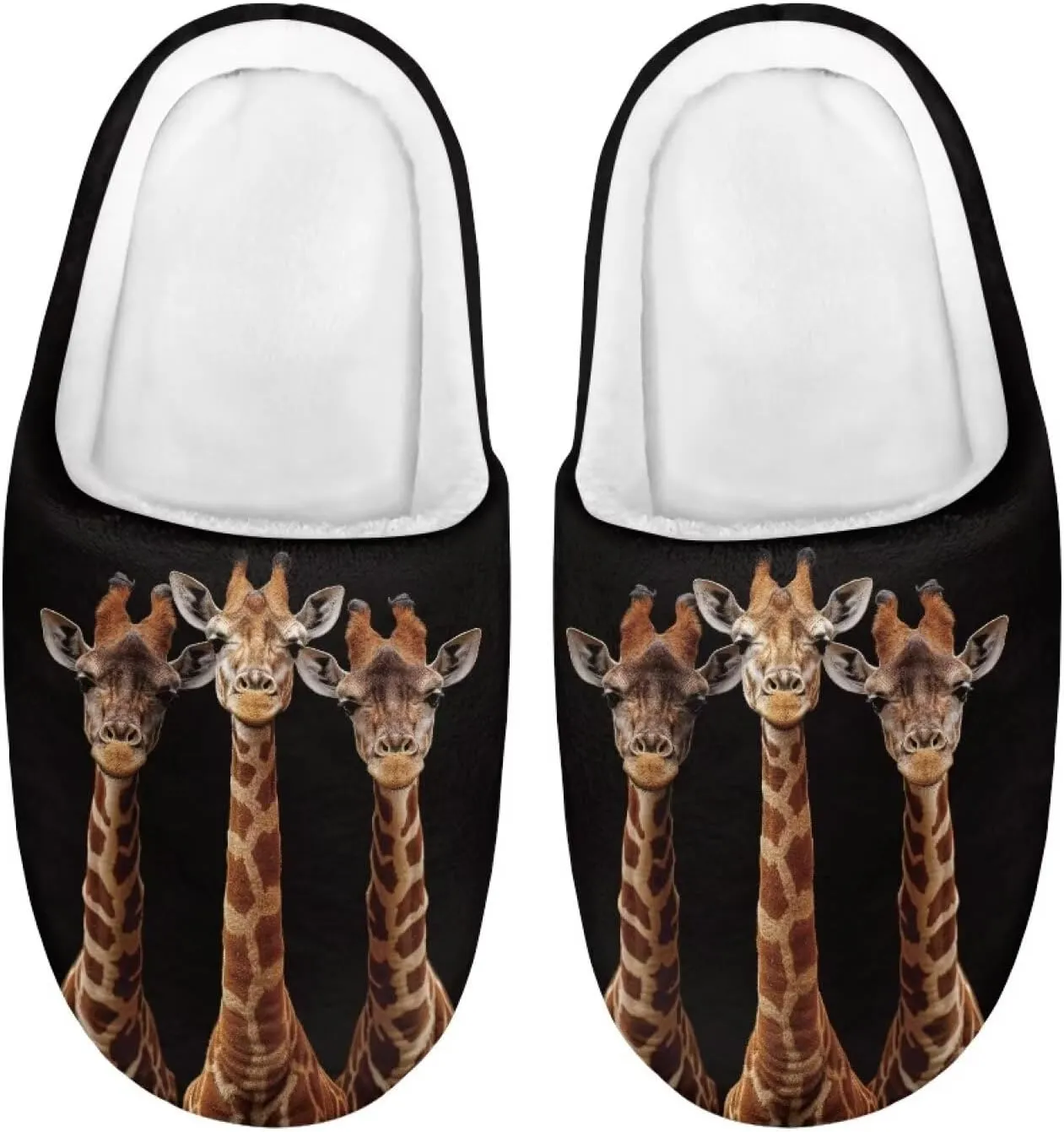 Veniyate Kids Fuzzy House Memory Foam Slippers Bedroom Shoes Cozy Indoor Slide for Boys Girls