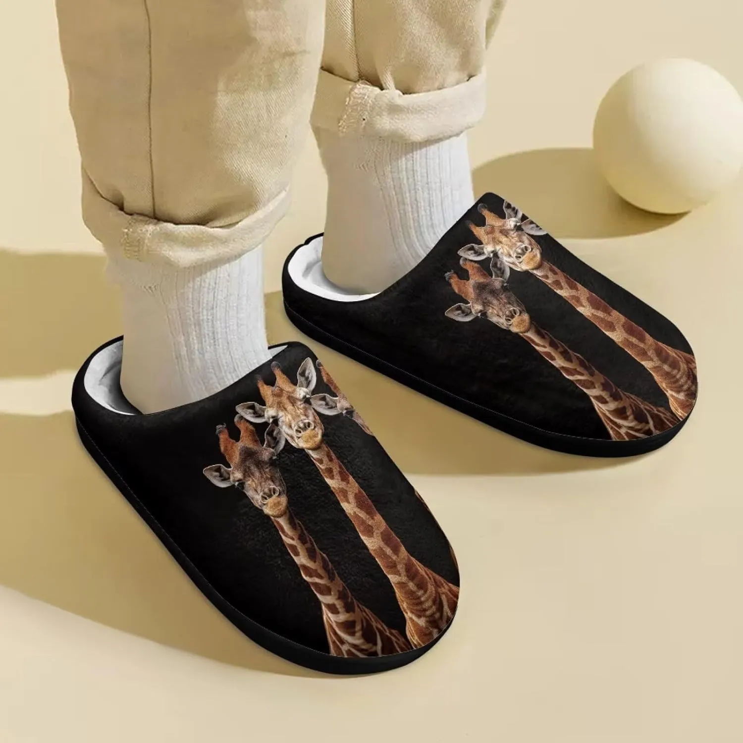 Veniyate Kids Fuzzy House Memory Foam Slippers Bedroom Shoes Cozy Indoor Slide for Boys Girls