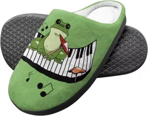 Veniyate Kids Fuzzy House Memory Foam Slippers Bedroom Shoes Cozy Indoor Slide for Boys Girls