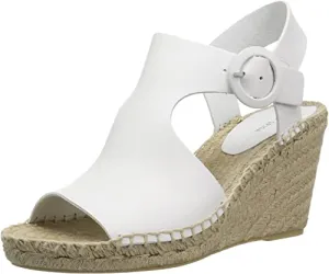 Via Spiga Women's Nolan Espadrille Wedge, Porcelain Leather, 8 M US