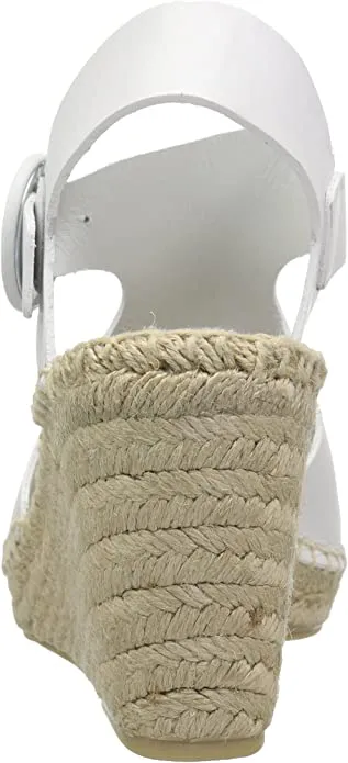 Via Spiga Women's Nolan Espadrille Wedge, Porcelain Leather, 8 M US