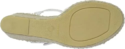 Via Spiga Women's Nolan Espadrille Wedge, Porcelain Leather, 8 M US