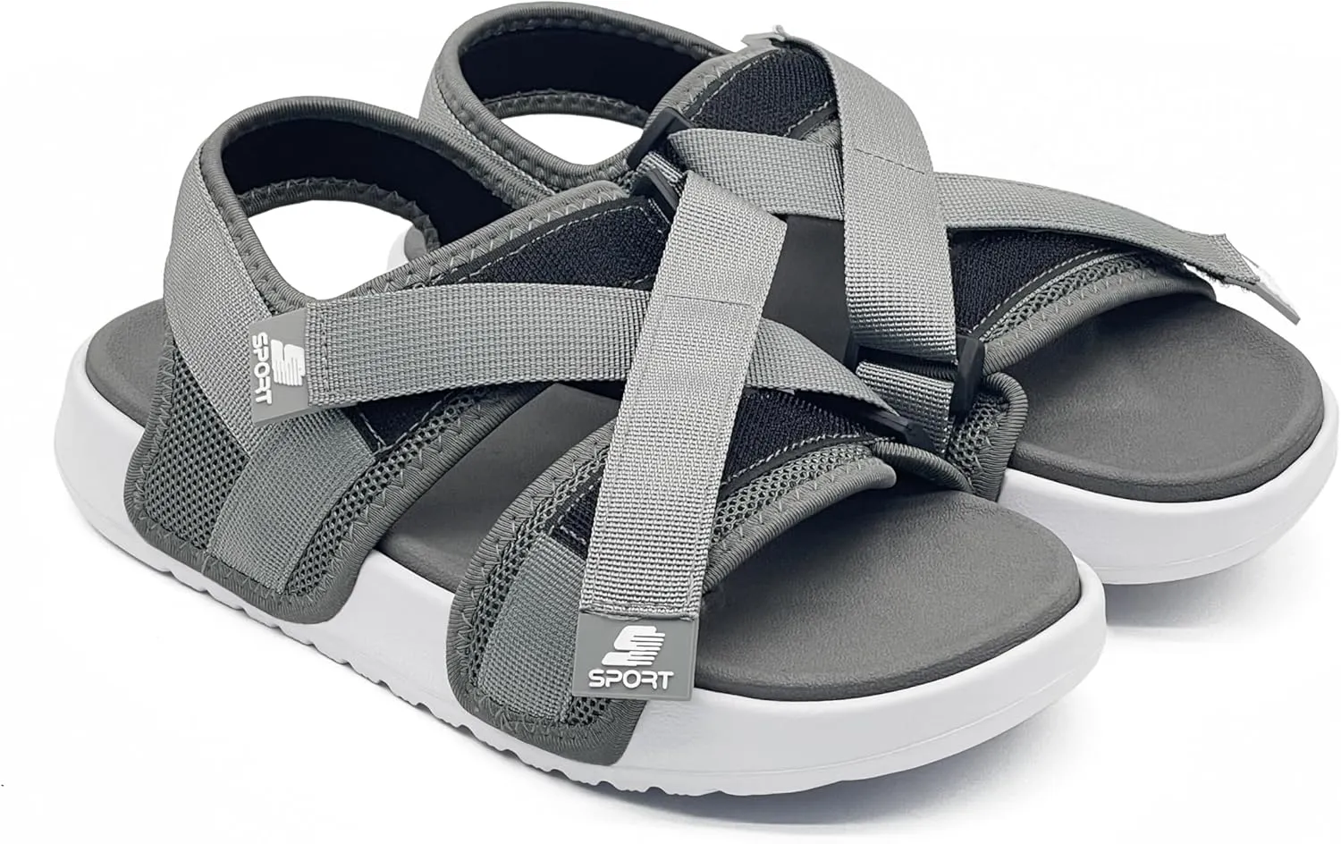 Walking Sandals for Men Summer Athletic Sandals Comfort With Back Strap Adjustable Open Toe Shoes Beach for Casual Travel Outdoor