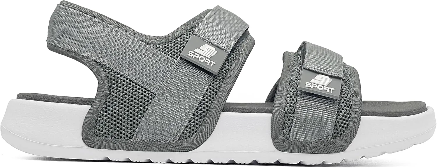 Walking Sandals for Men Summer Athletic Sandals Comfort With Back Strap Adjustable Open Toe Shoes Beach for Casual Travel Outdoor