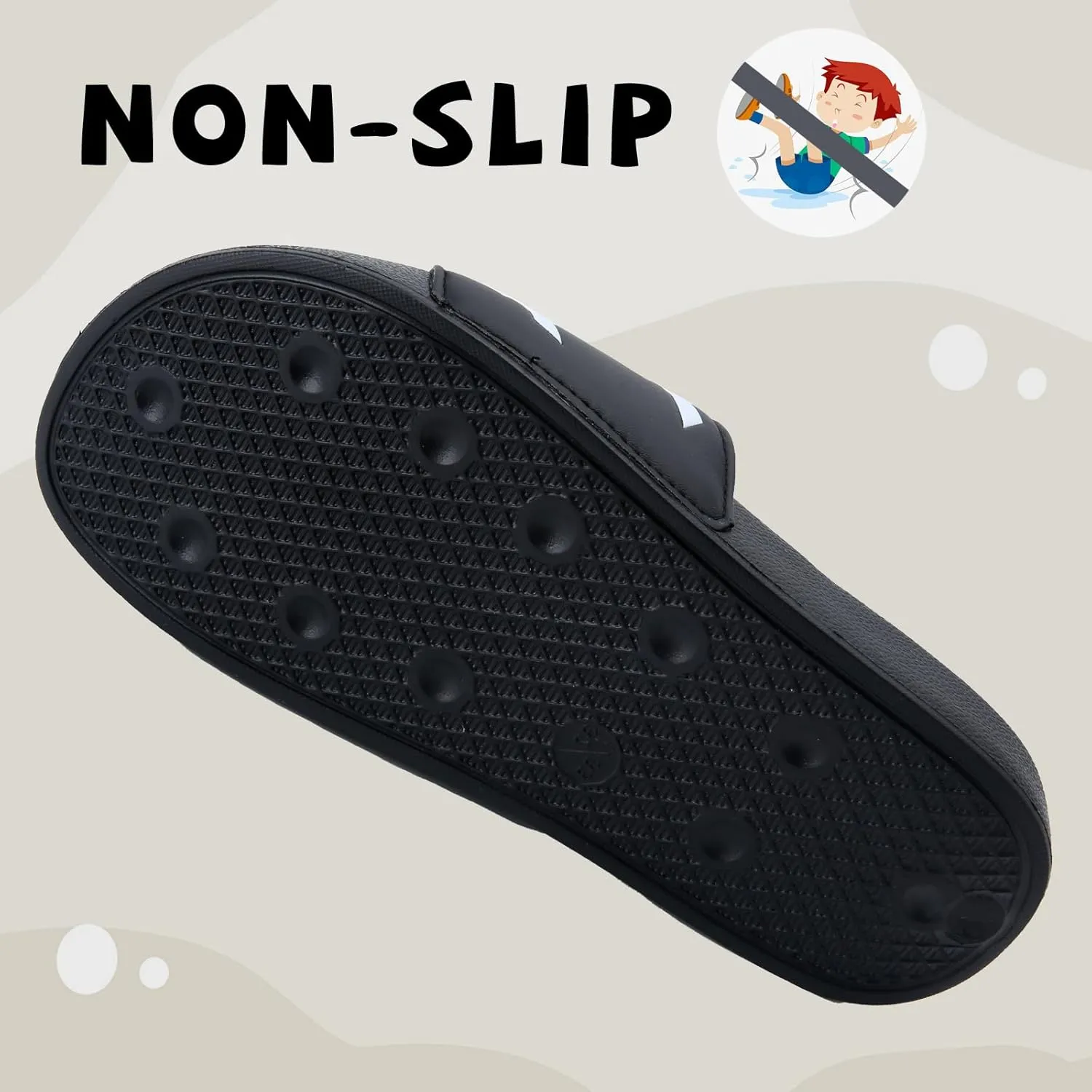 WateLves Girls & Boys Slide Sandals Kids Summer Slippers Slip On for Outdoor Beach Pool Shower (Little Kid/Big Kid)