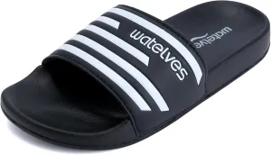 WateLves Girls & Boys Slide Sandals Kids Summer Slippers Slip On for Outdoor Beach Pool Shower (Little Kid/Big Kid)