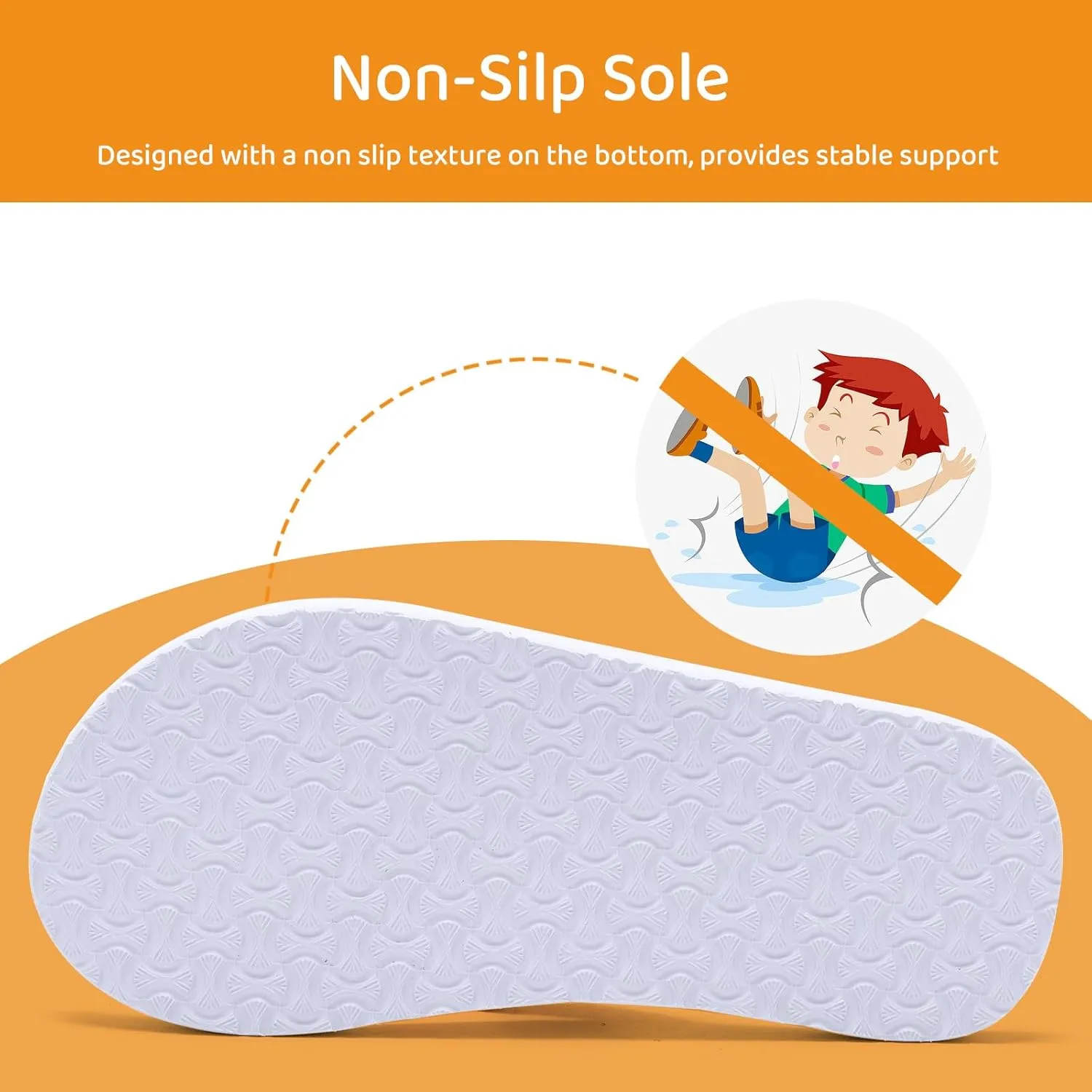 WateLves Kids Flip Flops Boys Girls Sandals Youth Big Kid Summer Slip on Thong Slide Sandals for Beach Pool Shower Little/Big Kid
