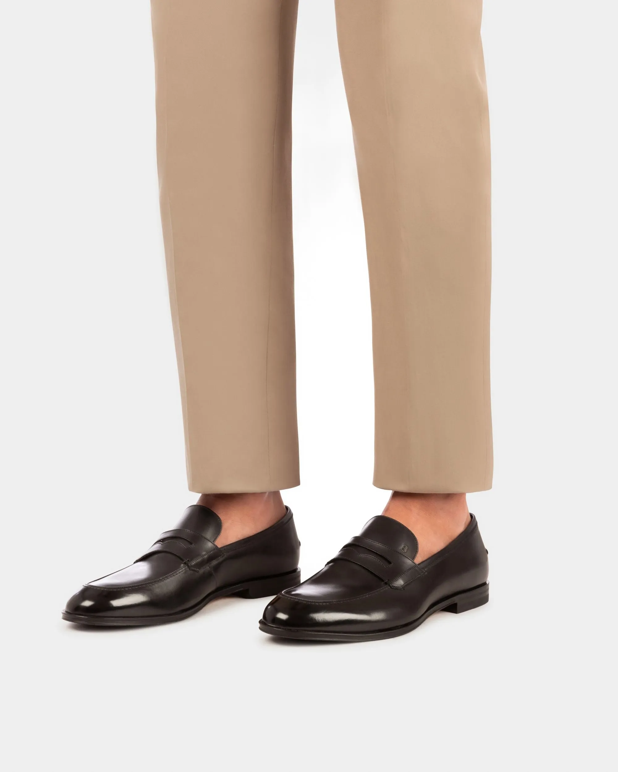 Webb Leather Loafers In Coffee