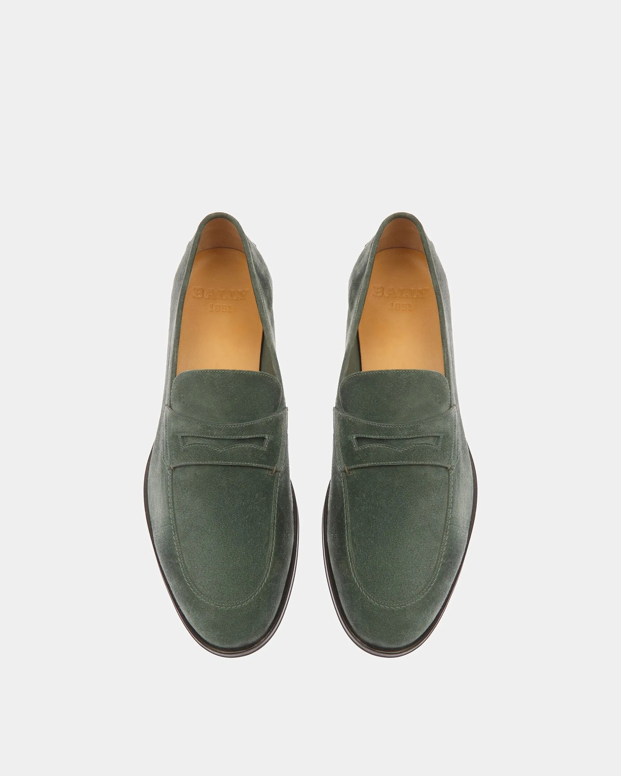 Webb Leather Loafers In Sage