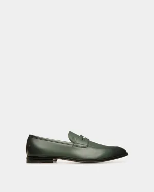 Webb Leather Loafers In Sage