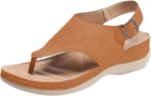 Wedge Sandals for Women 2025 Lightweight Comfortable Orthopedic Sandals Breathable Walking Slippers with Arch Support Dressy Open Toe Sandal Casual Non-Slip Summer Beach Dress Shoes