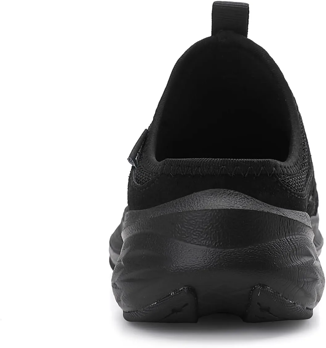 Women Slip On Mule Shoes Lightweight Closed Toe Arch Support Non Slip Rubber Sole