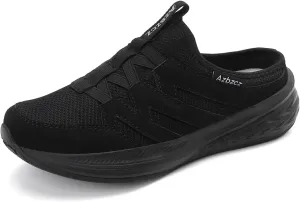 Women Slip On Mule Shoes Lightweight Closed Toe Arch Support Non Slip Rubber Sole