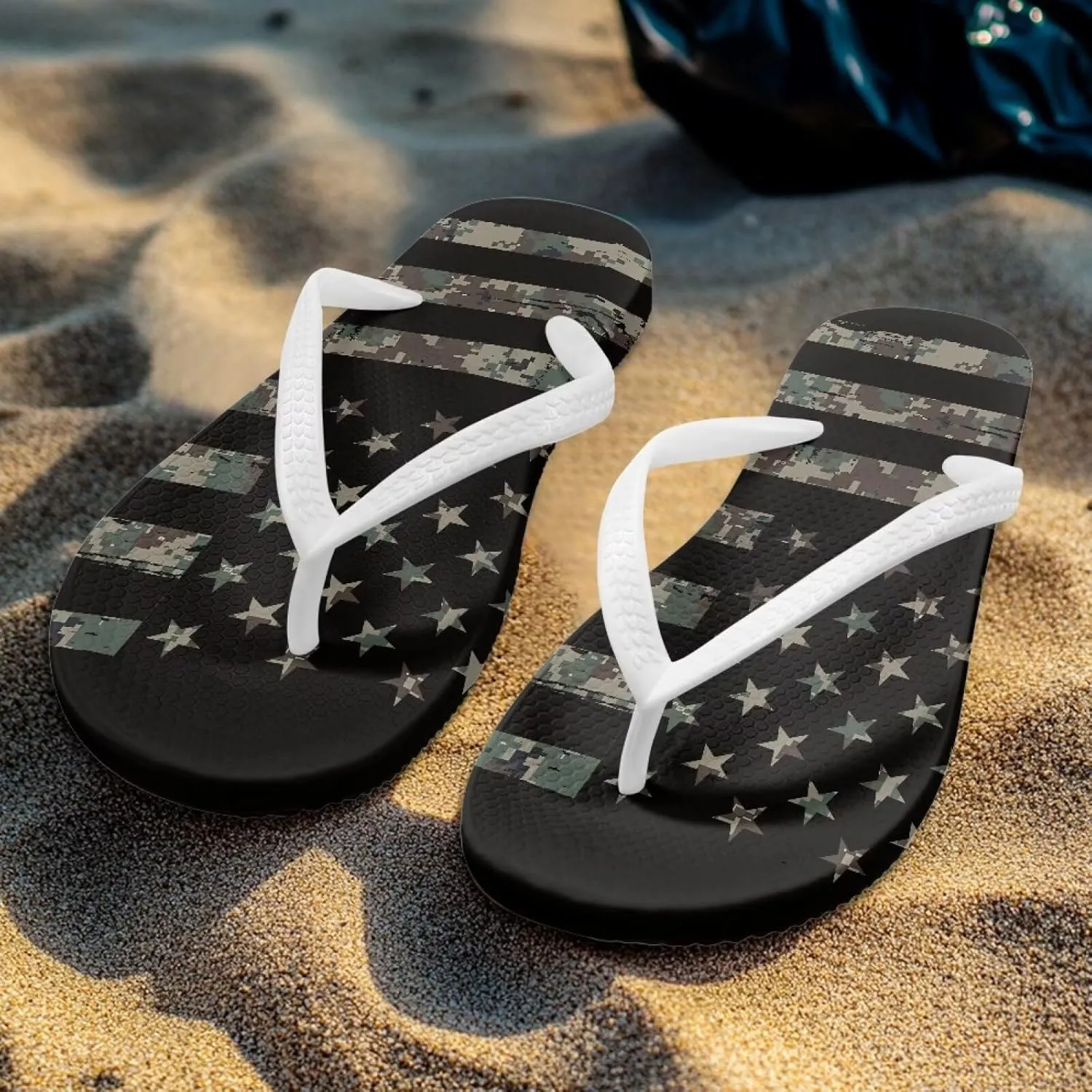 Women's Flip Flops Comfortable Summer Beach Sandals Slip On Walking Thong Sandals Women's Indoor Outdoor Slide Flat Sandal US Size 5.5-9.5