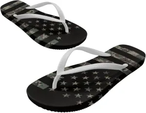 Women's Flip Flops Comfortable Summer Beach Sandals Slip On Walking Thong Sandals Women's Indoor Outdoor Slide Flat Sandal US Size 5.5-9.5