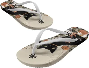 Women's Flip Flops Comfortable Summer Beach Sandals Slip On Walking Thong Sandals Women's Indoor Outdoor Slide Flat Sandal US Size 5.5-9.5