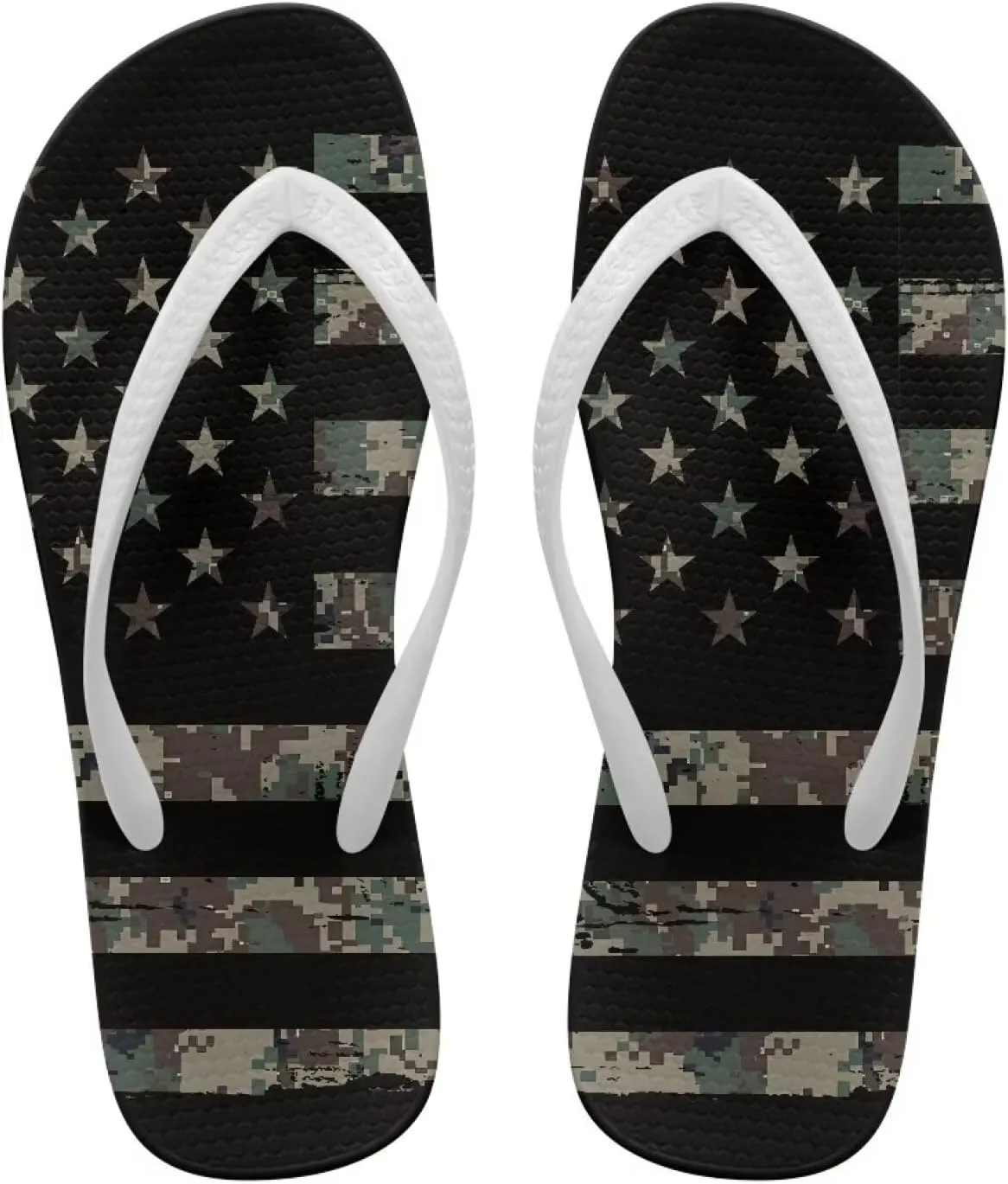 Women's Flip Flops Comfortable Summer Beach Sandals Slip On Walking Thong Sandals Women's Indoor Outdoor Slide Flat Sandal US Size 5.5-9.5