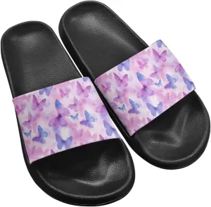 Women's Floral Printed Beach Sandals Non-Slip Soft Comfort Slide Sandals Cartoon Animal House Slippers Filp-Flops for Ladies Girls Gift for Wife Daughters Sisters Size 5-10