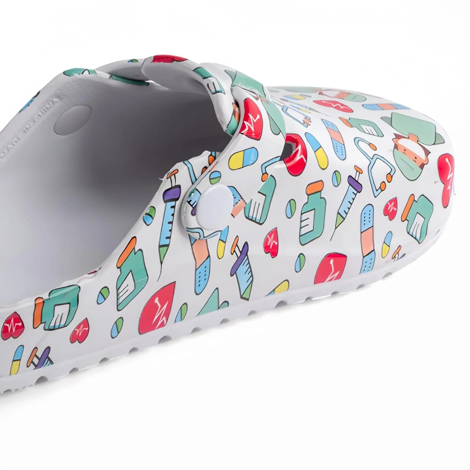 Women’s Garden Clogs EVA Slip On Comfort Shoes – Cute Printed Waterproof Mules for Nurses, Home, Outdoor, Kitchen, Work – Lightweight Non-Slip Foam Clogs