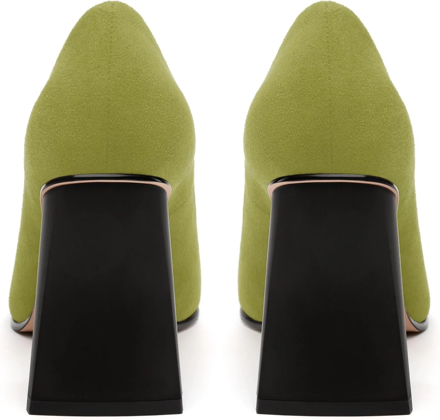 Women's Pumps, Pointed Closed Toe Chunky High Heels, Fashion Solid High Heel Shoes for Women