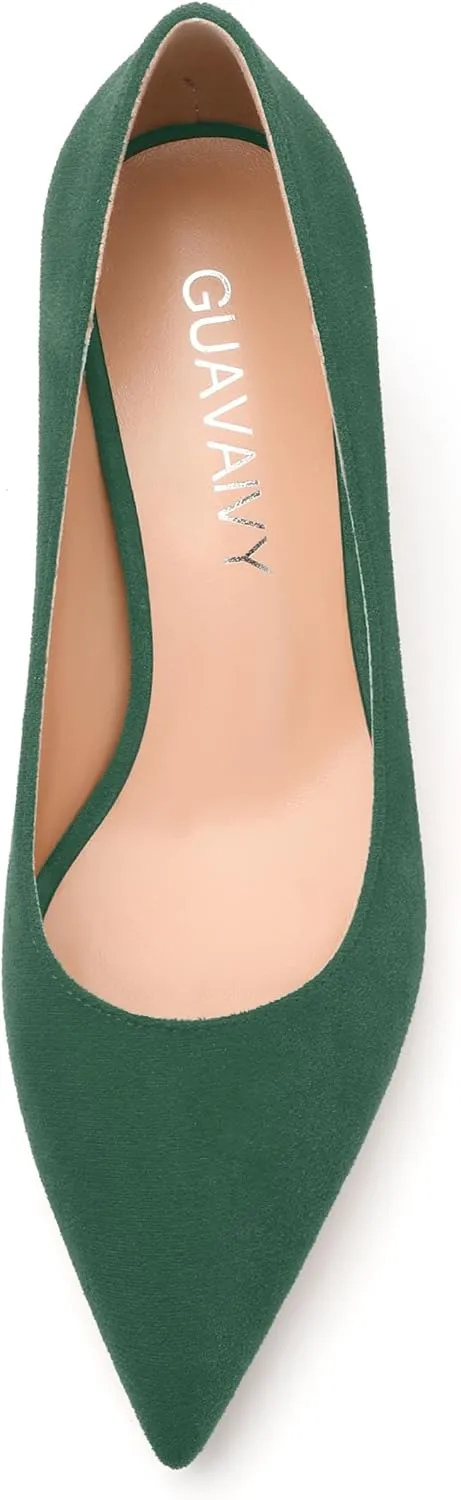 Women's Pumps, Pointed Toe Low Heel Shoes, Fashion Womens Dress Pumps for Daily Party Work