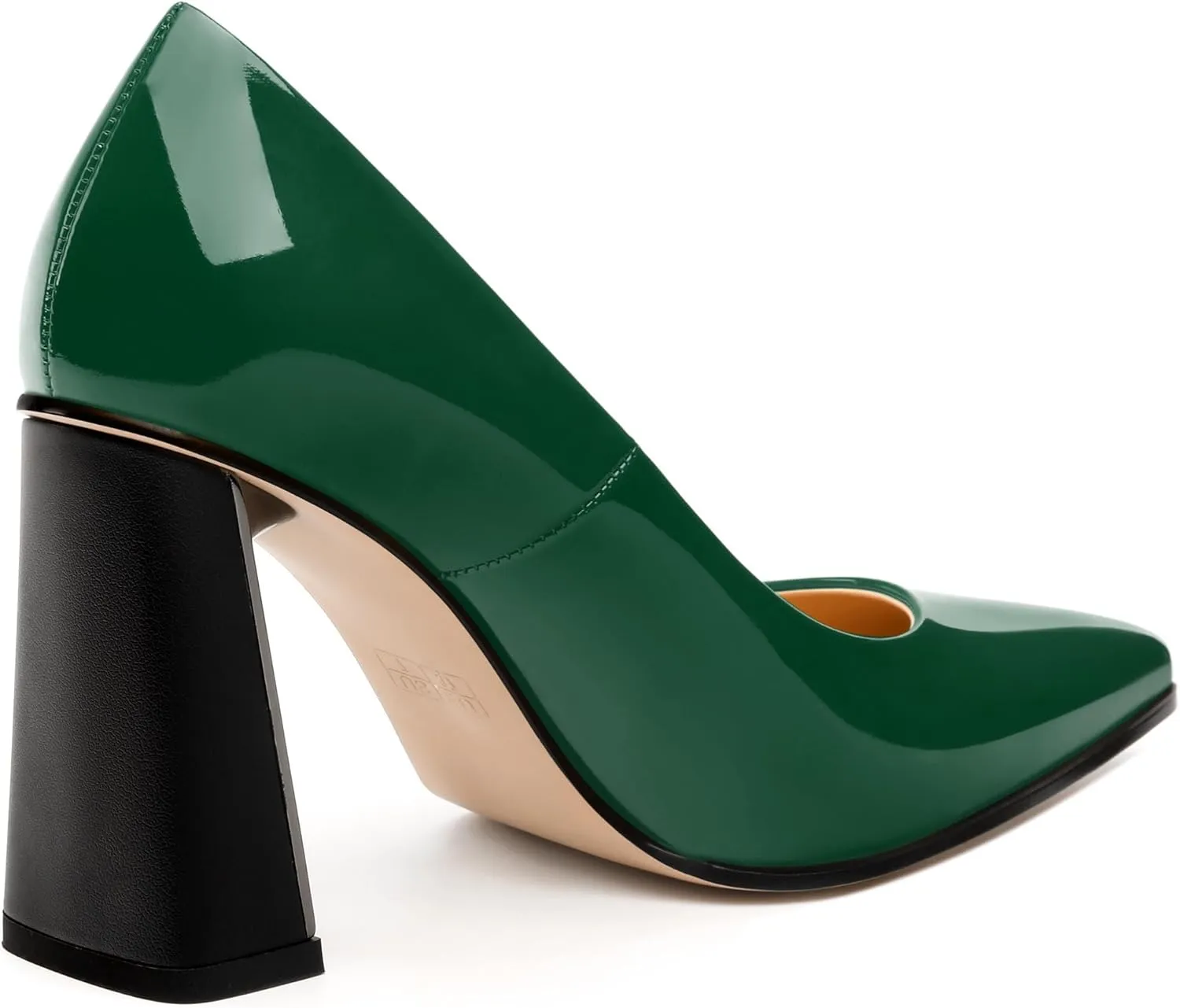 Women's Pumps, Pointed Toe Slip On High Heels, Fashion Chunky Heel Working Daily Office Wedding Party Shoes for Women
