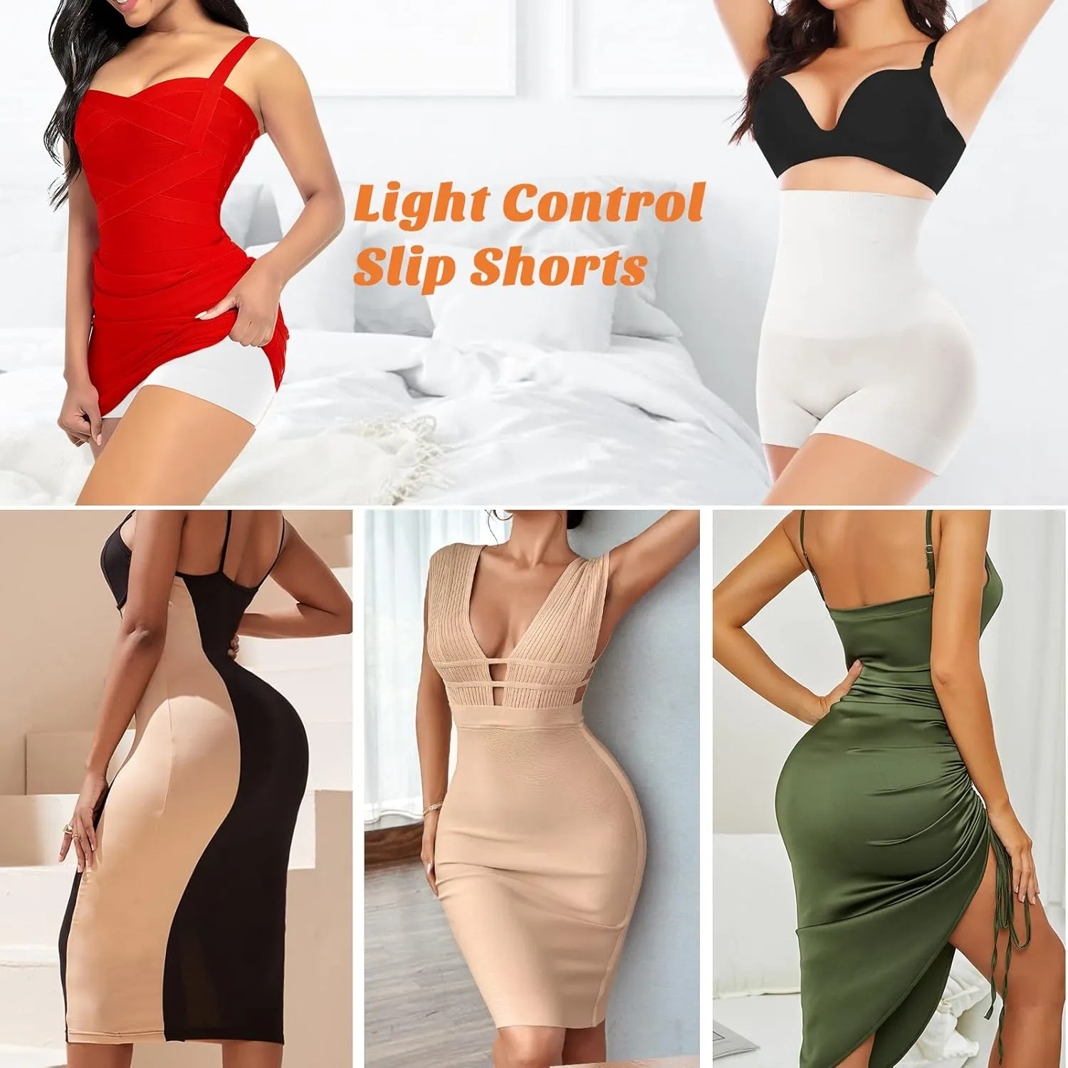 Womens Seamless Shaping Boyshorts Panties Tummy Control Underwear Slimming Shapewear Slip Shorts