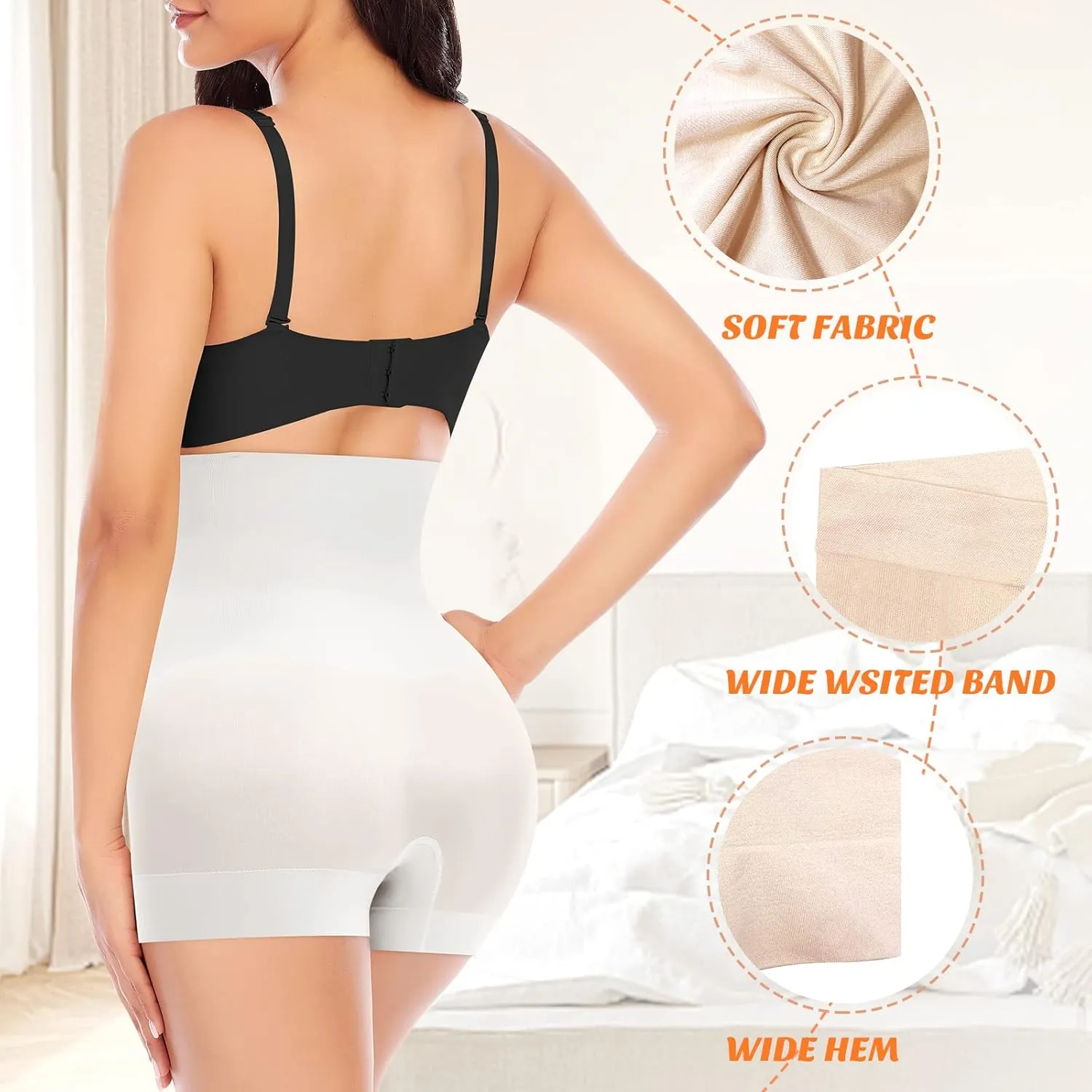 Womens Seamless Shaping Boyshorts Panties Tummy Control Underwear Slimming Shapewear Slip Shorts