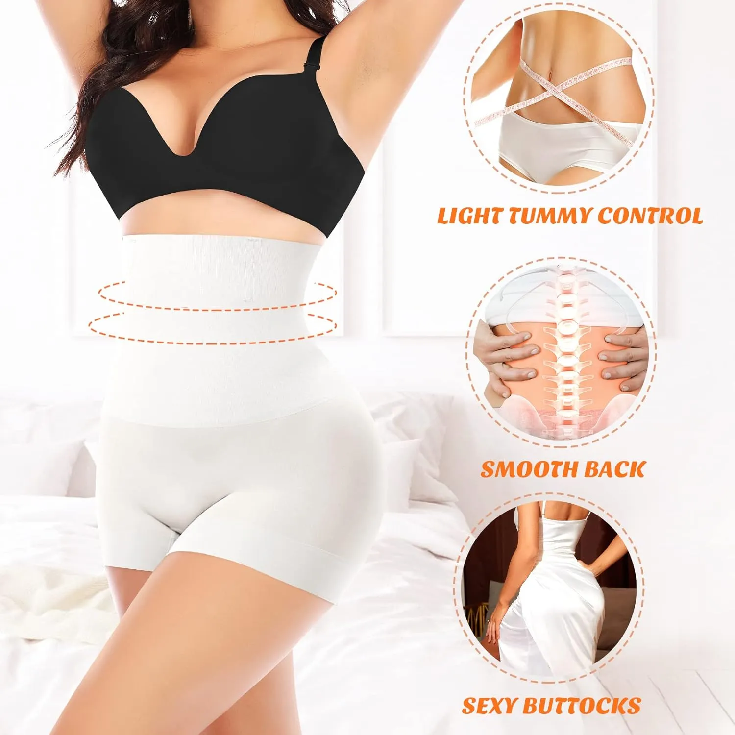 Womens Seamless Shaping Boyshorts Panties Tummy Control Underwear Slimming Shapewear Slip Shorts