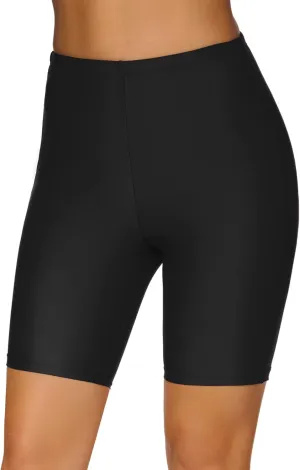 Women's Swim Shorts High Waisted Board Shorts UPF 50  Bathing Suit Bottoms Swimsuit Boyshorts Bottoms