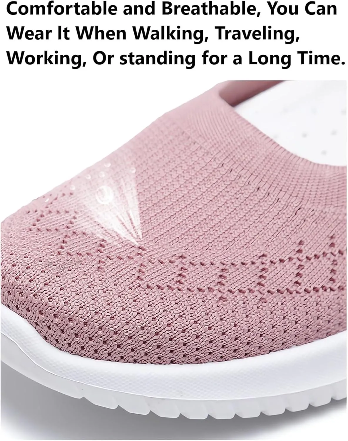 Womens Woven Orthopedic Breathable Soft Shoes Go Walking Women’s Breathable Walking Shoes Slip On Mesh Knitted Flats Gym Sneakers Lightweight Casual Easy Shoe Arch Support Orthopedic Flat Footwear