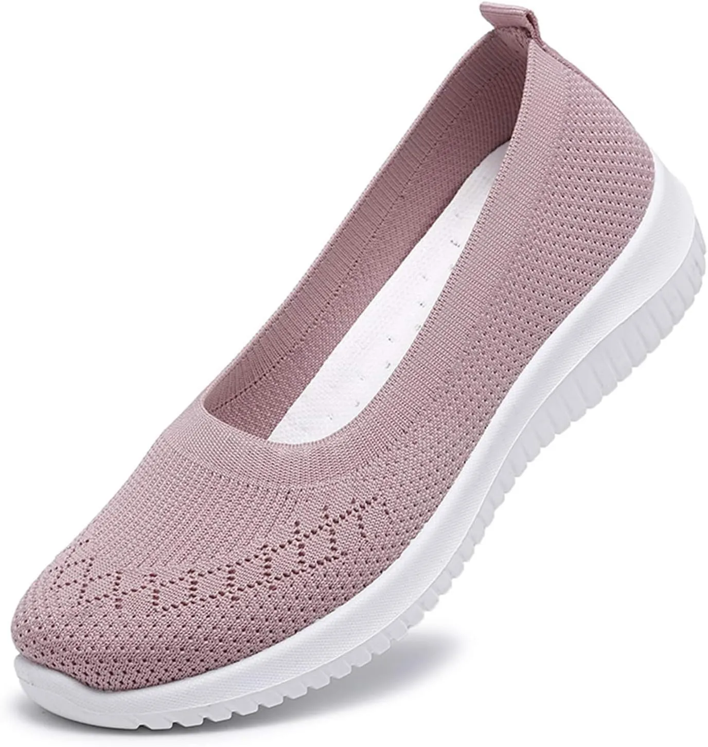 Womens Woven Orthopedic Breathable Soft Shoes Go Walking Women’s Breathable Walking Shoes Slip On Mesh Knitted Flats Gym Sneakers Lightweight Casual Easy Shoe Arch Support Orthopedic Flat Footwear