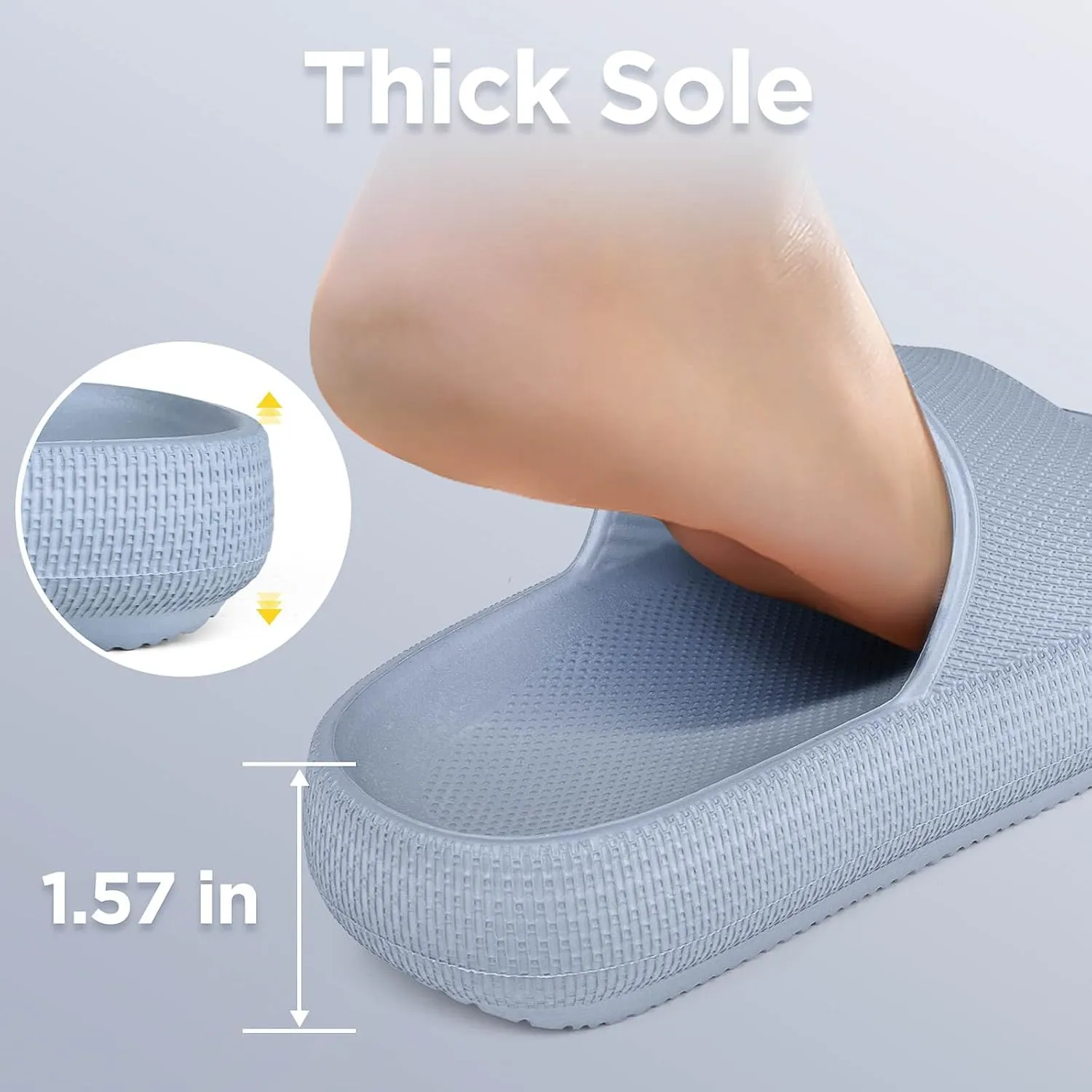 WYSBAOSHU Kids Cloud Slides Girls Boys Slip On Slide Sandals Comfort Non-Slip Thick Sole Slippers Summer Shower Shoes Pool Beach Water Shoes