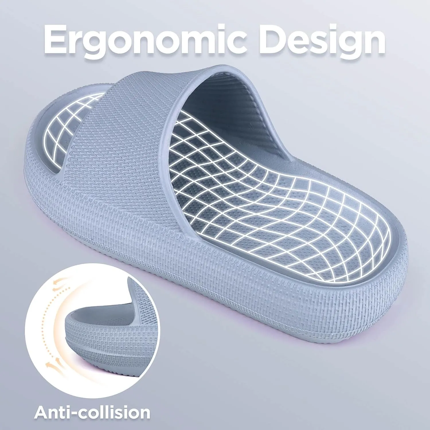 WYSBAOSHU Kids Cloud Slides Girls Boys Slip On Slide Sandals Comfort Non-Slip Thick Sole Slippers Summer Shower Shoes Pool Beach Water Shoes