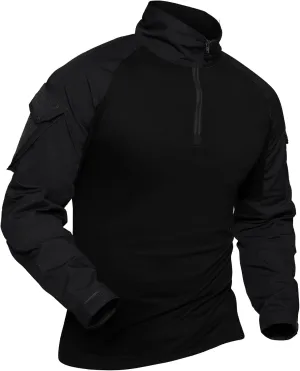 XKTTAC Combat Tactical Shirt for Men with 2-4 Pockets Airsoft-Military-Paintball-Camping Gear Army Security Clothes