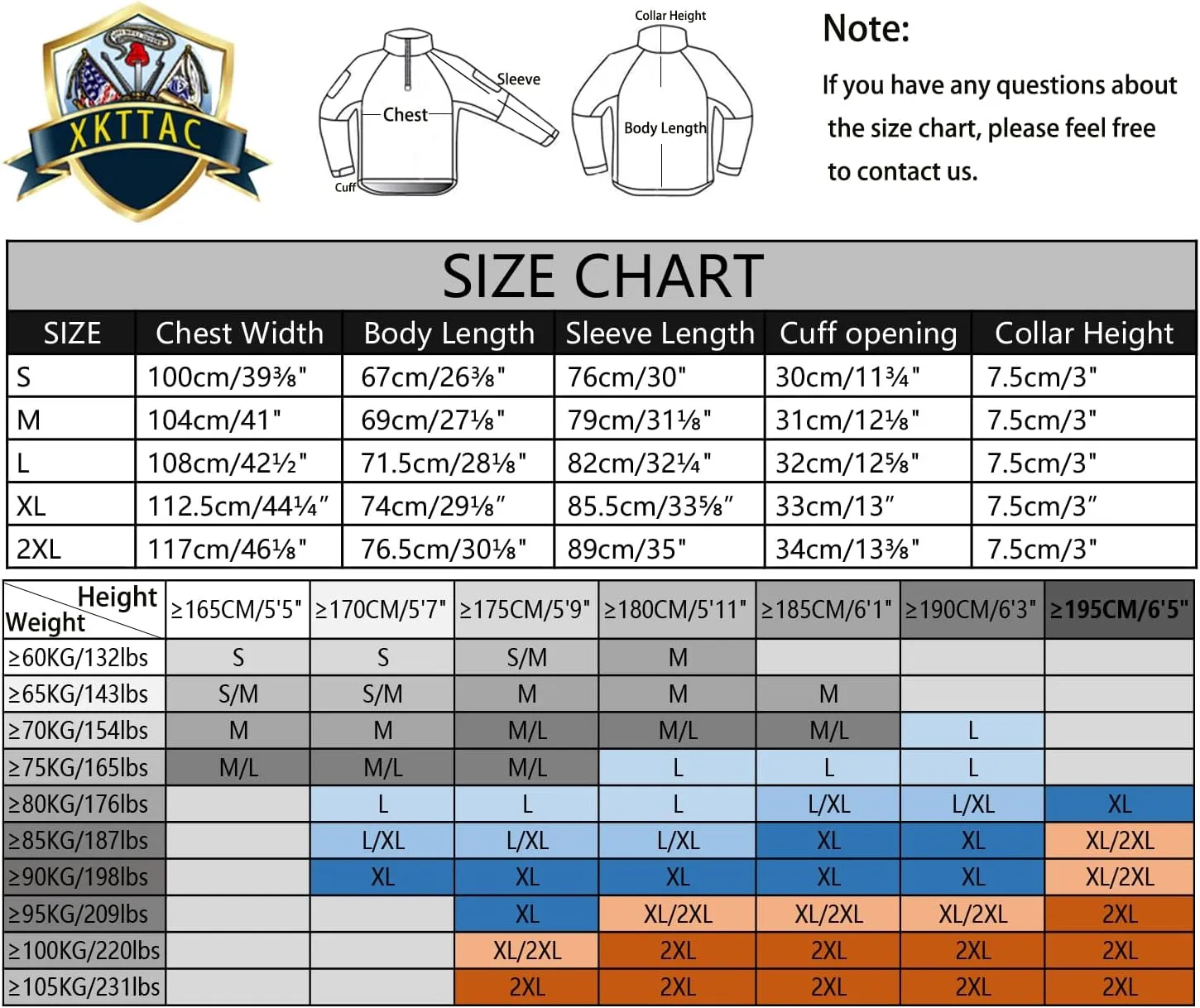 XKTTAC Combat Tactical Shirt for Men with 2-4 Pockets Airsoft-Military-Paintball-Camping Gear Army Security Clothes