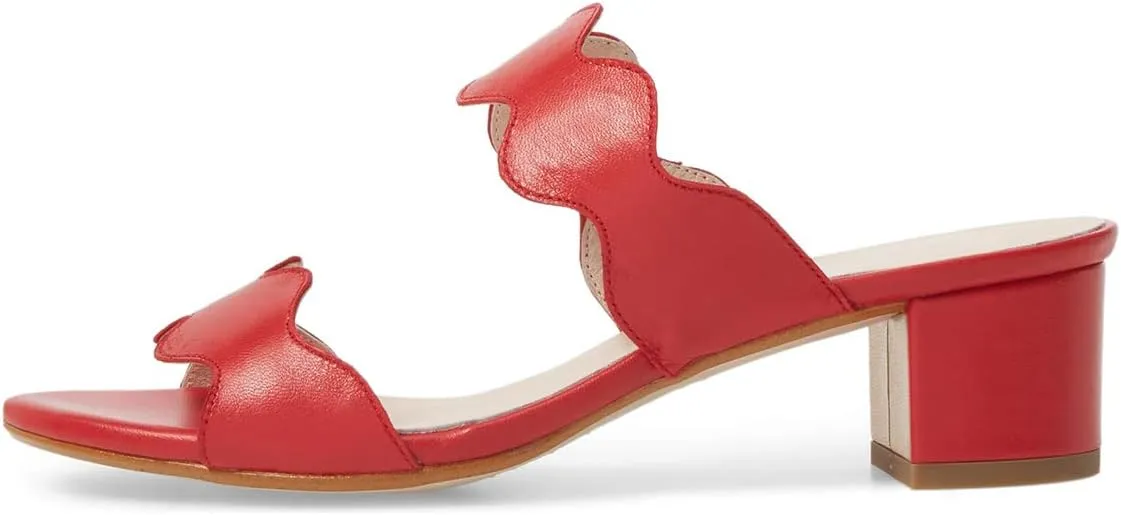 YDN Women Strappy Heeled Sandals Opentoe Mules Slip On Chunky Block Comfortable Walking Shoes