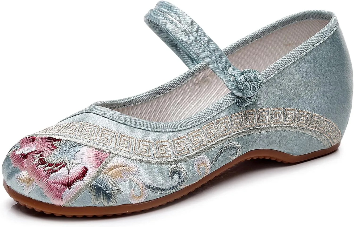 YunPeng Women's Canvas Shoes Casual Round Toe Mary Jane Shoes Ballerina Ballet Yoga Flats Slip on Shoes